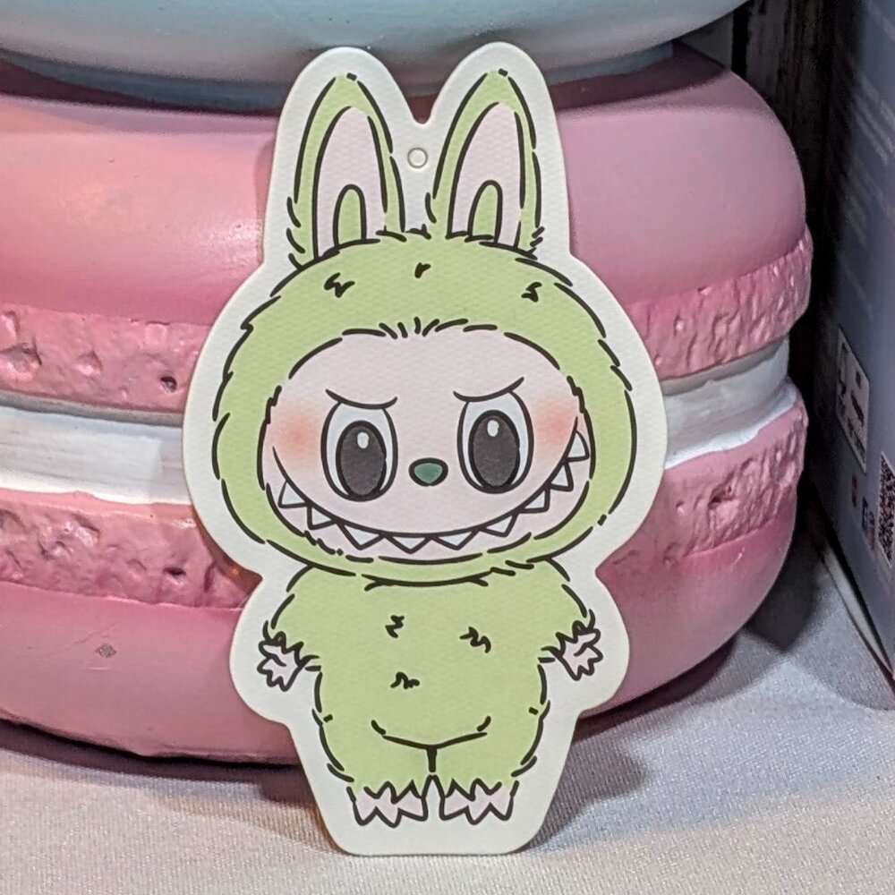 Authentic POP MART The Monsters Exciting Macaron Green Grape Labubu - NIB - Picture 2 of 9